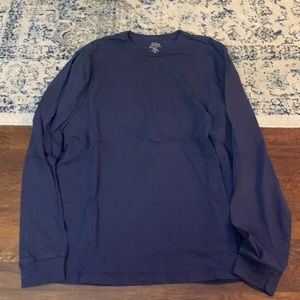 J Crew Long Sleeve Tee - Navy Blue - XL Slim